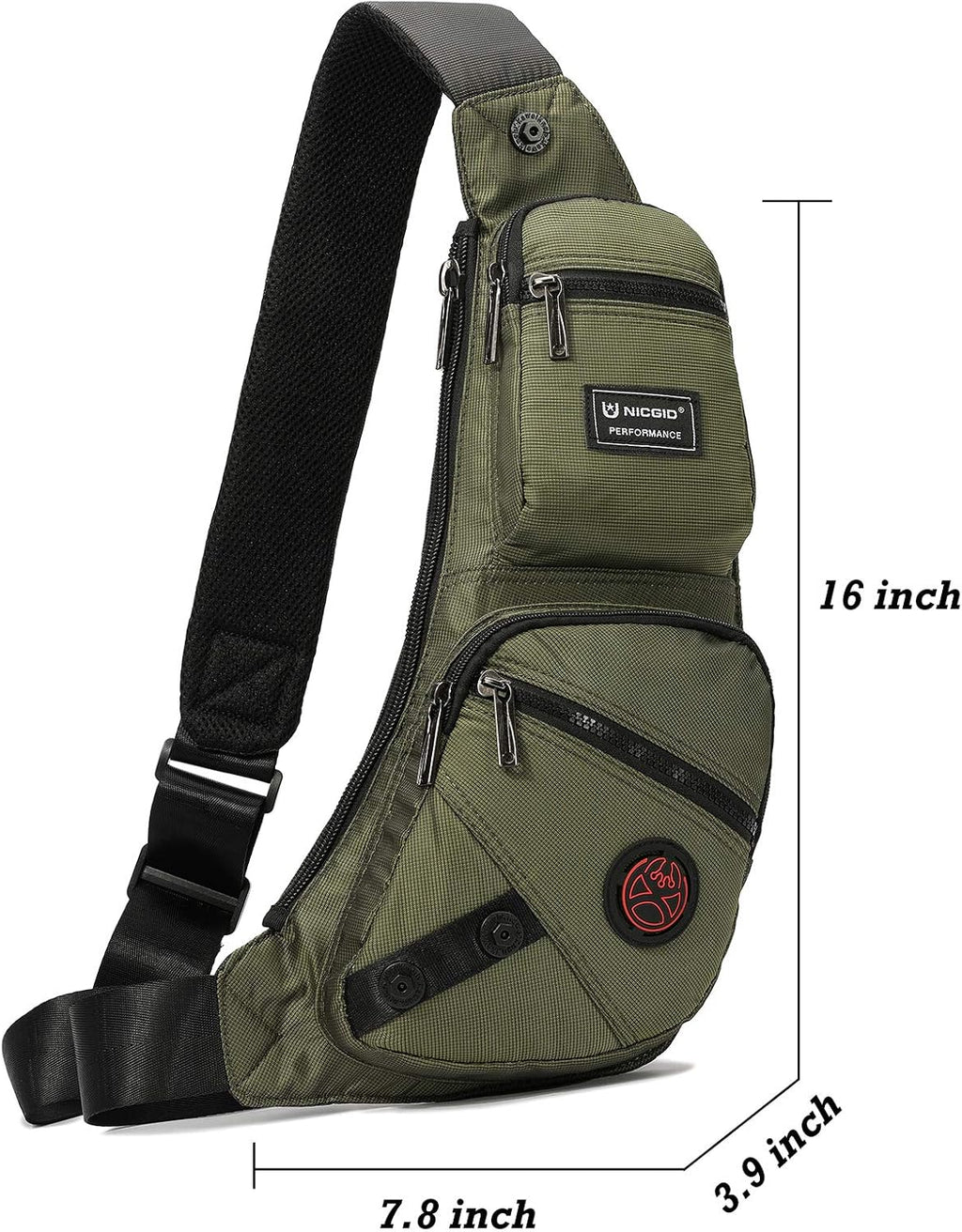 Sling Bag Chest Shoulder Backpack Crossbody Daypack for Men Women