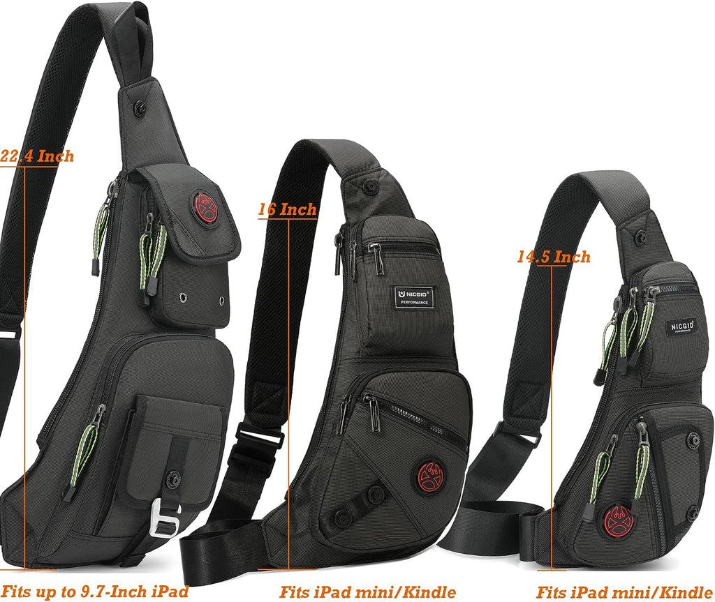 Sling Bag Chest Shoulder Backpack Crossbody Daypack for Men Women